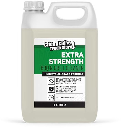 Chemical Trade Store - Nettoyant pour Barbecue et Grill 5 L - Puissant dissolvant de Graisse et de Carbone pour Barbecue avec Technologie Clean Boost - Coupe Les Aliments brûlés et l'huile pour Un