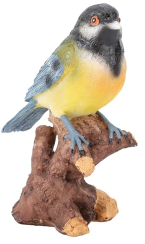 Jiawu Figure D'oiseau de Jardin compliqué de la Statue de Résine Vivante pour Les Maisons Intérieures Extérieures à L'extérieur (sur Les Branches)