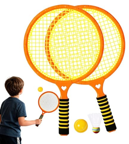 Barn badmintonracket sport tennis spel | Badmintonutrustning lämplig för trädgård bakgård park skola camping terrass lekplats familjesammankomster födelsedagsfest
