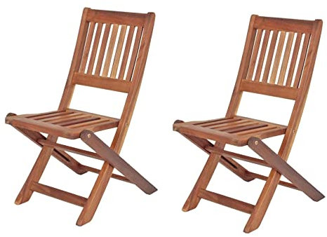 Kinder Gartenstuhl Klappstuhl 2er Set Montana aus Eukalyptus