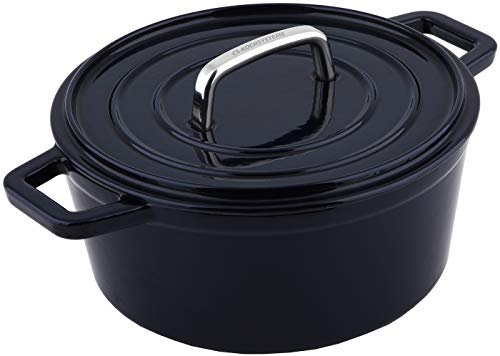 CS Kochsysteme 079369 ALPEN Stieltopf, Gußeisen, Schwarz