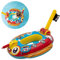 Chitomars Schwimmring Kinder mit Wasserpistole, Aufblasbarer Piratenboot Schlauchboot Schwimmreifen Schwimmhilfe Kinder Schwimmsitz für Kleinkind von 3-10 Jahre