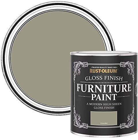 Rust-Oleum Green Furniture & Skirting Board Paint in Gloss Finish - Grounded 750ML