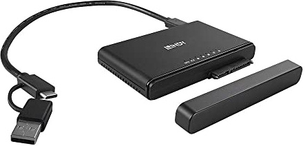 Lindy 43359 USB 3.2 Typ C auf M.2 NVMe & SATA SSD Docking & Clone Station