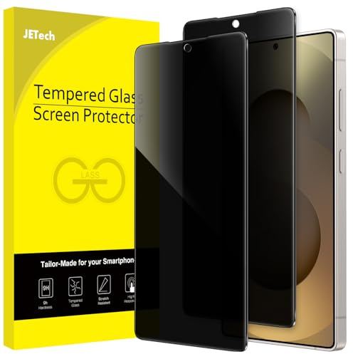 JETech Privacy Skärmskydd för Samsung Galaxy S25 Ultra, 2-Pack | Anti-Spion Sekretesskydd, Härdat Glas, Kompatibel med Fingeravtrycks-ID