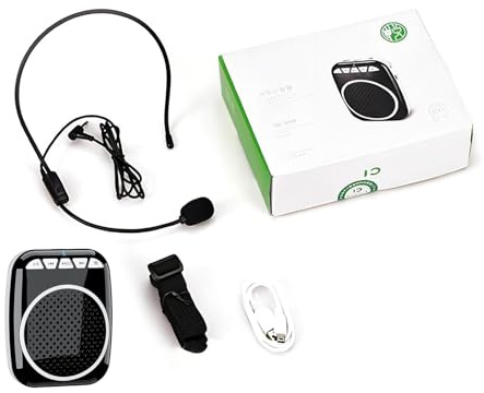 Nucelit Personals Förstärkning Röstförstärkare Bluetooth-kompatibel Anslutning och Musik Uppspelning Miniatyr Megafoner Högtalare för lärare Tours Guide Förstärkningsenhet