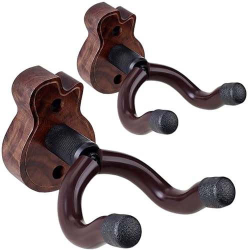 CANTUS Guitar Wall Mount 2 Pack, Guitar Hanger for Wall, Guitar Wall Hanger for Ukulele Bass
