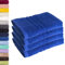 Lavea 4er Set Handtuch 50x100 cm – Saugstarke und Weiche Handtücher aus 100% Baumwolle, Frottierserie Elena – Waschbar und Strapazierfähig - Royalblau