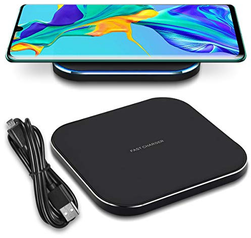 QI Wireless Ladestation kompatibel für Huawei P30 Pro Kabelloser Charger Induktives Universal Schnell Ladegerät