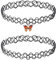 DIVINA VITAE 2 Stück Tattoo Kette Choker Kette Damen Stretch Schmuck 90s Halskette für Damen Teenager Mädchen Schwarze Anhänger Schmuck für Sommerstil Tattoo Choker Halsband