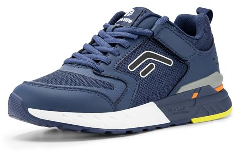 FitVille Chaussures de Marche Femme Extra Larges Chaussures Orthopédiques de Running Confort Basket Sneakers pour Pieds Larges et Plats 37 EU Large Bleu
