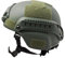 Schneller Basis-Jump-Helm, PJ Airsoft-Helme, taktischer Helm, 22.05-23.62inch Universal Paintball-Helm, einstellbare Seiten-NVG-Berg-Schutzhelme für die Jagd (grün)