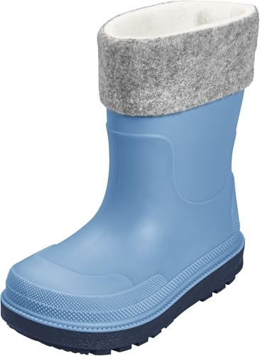 Playshoes Gummistiefel gefüttert - Stivali in gomma Bambini unisex, Blau Socke,