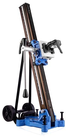 STAKO Neigbarer 45° Bohrständer für Kernbohrgerät mit Montageklemme 60 mm – Max. Bohrdurchmesser Ø 300 mm – Kernbohrständer 16 kg – Hubhöhe 76 cm – präzises Bohren durch robuste Konstruktion