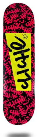 Cliche monopatín Skate Skateboard Deck Tabla - Rubiline Lime 8.25