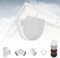 Regenrinnensystem - 130mm Plastica PVC, Selezione Componenti - RainWay90 - bianco, Stutzenendkappe Sinistra