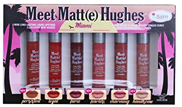 theBalm Meet Matte Hughes Set of 6 Mini Long-Lasting Liquid Lipsticks Miami