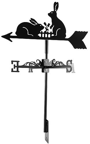 Qezodsx Girouette animale en fer, girouette, girouette de toit, indicateur de direction du vent, décoration de toit, pièces de rechange