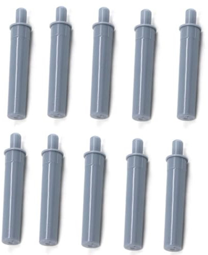 ZHjuju Türdämpfer Möbeltürdämpfer Tür Dämpfer Buffer 10 Stück Soft Close Türdämpfer Push to Open System Dämpferpuffer für Küchenschrank, Schränke, Schubladen, ABS-Kunststoff