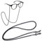 YzmrBdqc Brillenband Herren,geflochtenes Leder Brillenband - Unisex PU Brillenkordel für Sonnenbrillen und Lesebrillen Qualitativ Hochwertiges Brillenband - Nickelfrei - Band für Brille zum Umhängen