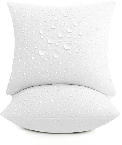 Deodar kuddfyllningar 45 x 45 cm i set om 2 – mjukt stödkraft, väderbeständig för inomhus- och utomhusbruk