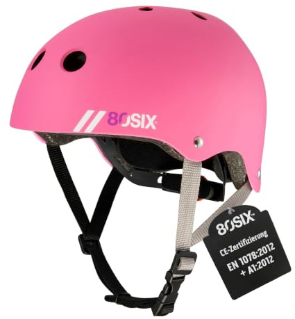 80SIX multisporthjälm med passform (rosa matta, S/M)