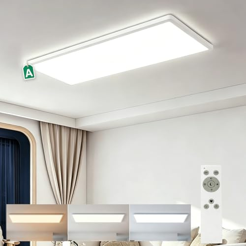 Bowfar LED Deckenleuchte Effizienzklasse A, 14W 3000LM Deckenlampe Dimmbar
