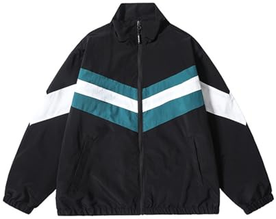 Giacca da Baseball Uomo, Giacca da Uomo Primavera College Impiombata Y2k Giacca da Campus Unisex da Motociclista Casual dalla vestibilità Regolare Giacca da Uomo Casual per Primavera E Autunno