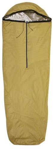 Hoppipola Sacco da bivacca in nylon 400T, termoisolante, antivento e impermeabile, trattiene il calore, ideale per campeggio, escursioni e avventure all'aria aperta, 208 x 81 cm