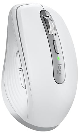 Logitech MX Anywhere 3S for Business, souris sans fil pour les professionnels - Windows/Mac//Linux, Bluetooth, clics discrets, Logi Bolt sécurisé, compacte, 8 000 PPP, défilement MagSpeed - Gris clair