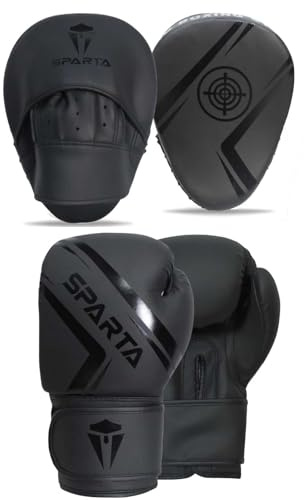 Boxing gloves and pads set Focus Punch Mitts MMA Training Sparring Hook and Jab strike target with Punching Gloves