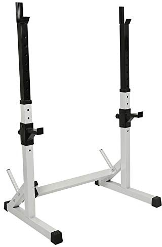 WARLA Rack Musculation, Rack Squat, Repose Barre Musculation Support pour haltères, réglable en Hauteur (80-150cm) et en Largeur (73-105cm), la Charge maximale est de 200KG
