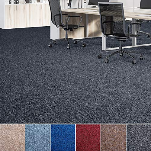 Tappeto Modello Malta, Rivestimento per Pavimento in Tessuto Non Tessuto agugliato per casa e Ufficio, Isolante dal Freddo e fonoassorbente (200 x 700 cm, Colore: Antracite)