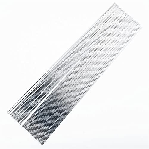 Lueao Cqinju-Welding Wire Rods 50pcs Aluminum Welding Electrodes Flux Cored Tig Or Mig Air Condition Brazing Soldering Repairing Welding Rods, Multipurpose Repair Rods
