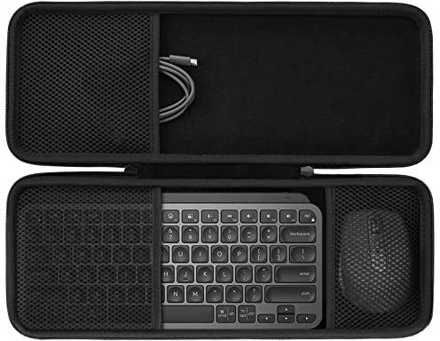 co2CREA Hartschalen-Schutzhülle kompatibel mit Logitech MX Keys Mini Kabellose Tastatur und Anywhere 3S /Anywhere 3 Kabellos Maus Combo,Nur Tasche