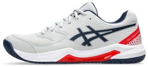 ASICS Men's Gel-Dedicate 8 Tennis Shoes, Concrete/Night Sky, 10.5 UK