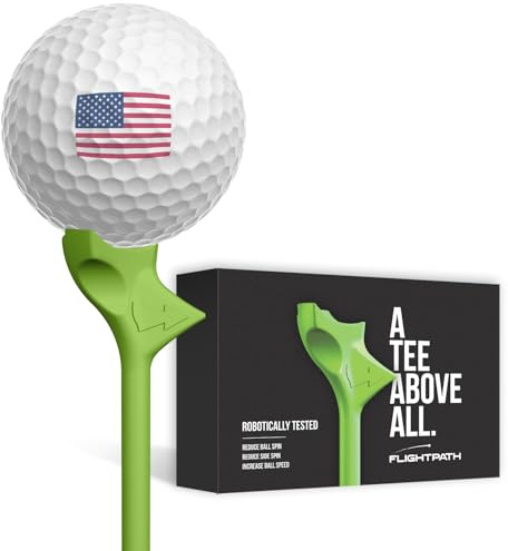 Flightpath FP-325-GRN-8-PAK Golf Tees, Unisex-Adult, Green, 3.25”