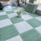 BRCYKRWY Puzzlematte Weiche Plüsch Warme Teppich Volltonfarbe Wohnzimmer Ineinandergreifende Puzzle-teppiche Weiche EVA-Schaumstoffmatten Weicher Geteilter Teppich 10 Stück (1 Stück 30*30cm) Schallsch