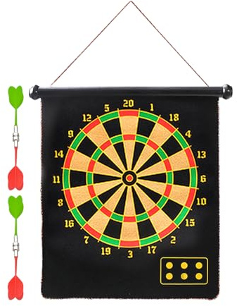 Tktouci Dart Board Magnetic, Magnetic Dart Board per bambini, Game di festa all'aperto interno, per bambini adulti, giocattoli per calze, giochi da tavolo da gambe