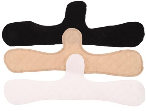 MOBUTOFU 3 st bomulls-BH-inlägg för svettningar, tvättbara amningsinlägg, mjuka absorberande under-BH-tillbehör, för kvinnor, gym, yoga och utomhusaktiviteter