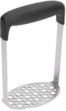 WGFOIP Potatisstötare i Rostfritt Stål Manuell Kökspryl Lätt Att Använda Ergonomiskt Handtag för Husmanskost 11,5 X 18 Cm