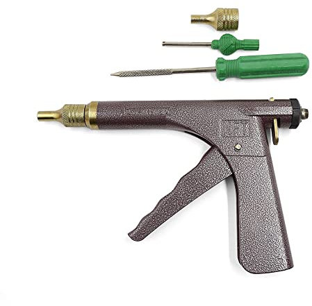 sourcing map Motorcycle Spring Loaded Tire Inflatorr Gun Tyre Repair Tool Air Compressor Kit