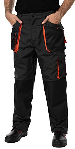 Pantaloni da Lavoro Uomo, Cargo Combat Pantaloni da Lavoro con Tasche al Ginocchio, Taglie Grandi Fino S-3XL, Colori Diversi, qualità 54