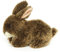 Uni-Toys - Hase, liegend (braun) - 18 cm (Länge) - Plüsch-Kaninchen - Plüschtier, Kuscheltier