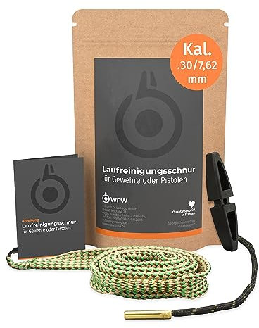 WPW Laufreinigungsschnur für Gewehre als Waffenreinigungsset & Laufreiniger, Kaliber .308, Kaliber .30, Kaliber 30-06, Kaliber 7,62 mm, Büchsen & Langwaffen