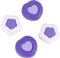 GeekShare Simpatici Cappucci Joycon Thumb Grip in Silicone Cappucci Kawaii Thumbstick Cover Joystick Compatibile con Nintendo Switch/OLED/Switch Lite, 2Pairs/4PCS - Versione Cream Heart Dark