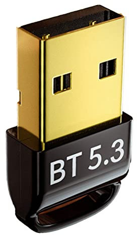 2023 Nouvel Adaptateur Bluetooth Upgrade pour PC, Récepteur de clé USB Bluetooth 5.3 Pilote PC Plug and Play, Compatible avec Windows 7 8.1 10 11 et Linux