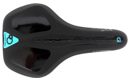 Crosser Fahrradsattel Komfort Plus Schwarz, Sattel PVC Leder mit Gedächtnisschaum (MTB)