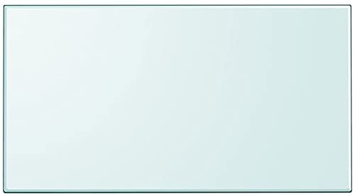 Homgoday Tablero de mesa de cristal templado rectangular de 1200 x 650 mm, para decoración de salón, tablero de mesa, mesa de café
