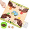JONRRYIN Igel Spielzeug Holz Würfelspiel, Brettspiel Holz Montessori Spielzeug mit Würfeln, Mathe Feinmotorik Spiel Zählspielzeug Igel Familienspiele Lernspielzeug Geschenk für Kinder ab 3 4 5 6 Jahre